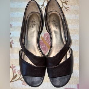 Life Stride Women's Dark Brown Flats